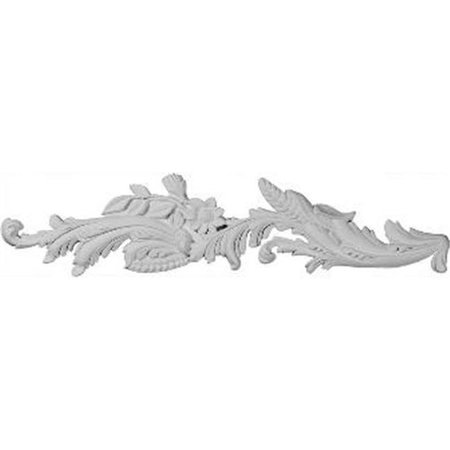 DWELLINGDESIGNS 26.75 In. W X 6.62 In. H X 1.12 In. P Architectural accent - Elsinor Swag Onaly; Left DW287498